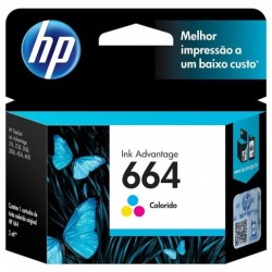 Cartucho de Tinta HP Colorido 664 - Original
