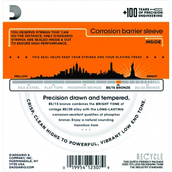 Encordoamento Violão Aço Daddario Ez900-b 0.10 - 0.50
