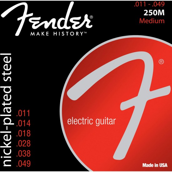 Encordoamento para Guitarra Aço .011 250M Niquelado FENDER