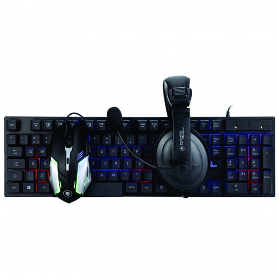 Combo Bright Gamer 0543 Teclado + Mouse + Headset