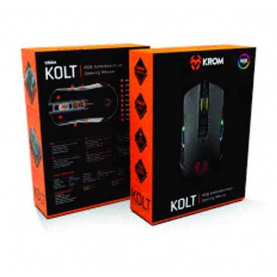 Mouse Gamer Nox Krom 4000DPI RGB Kolt