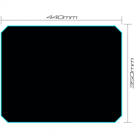 Mouse Pad Gamer (440x350mm) SPEED MPG102 Azul FORTREK