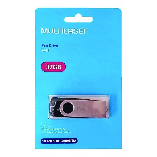 Pen Drive 32gb Twist Multilaser Pd589 Original