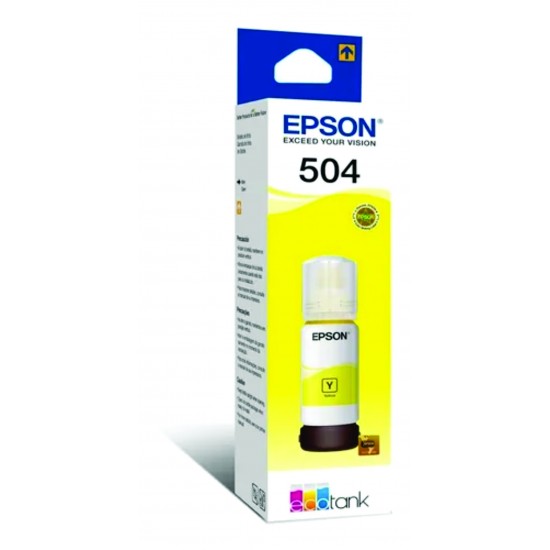 Garrafa de Tinta Epson T504 Amarelo