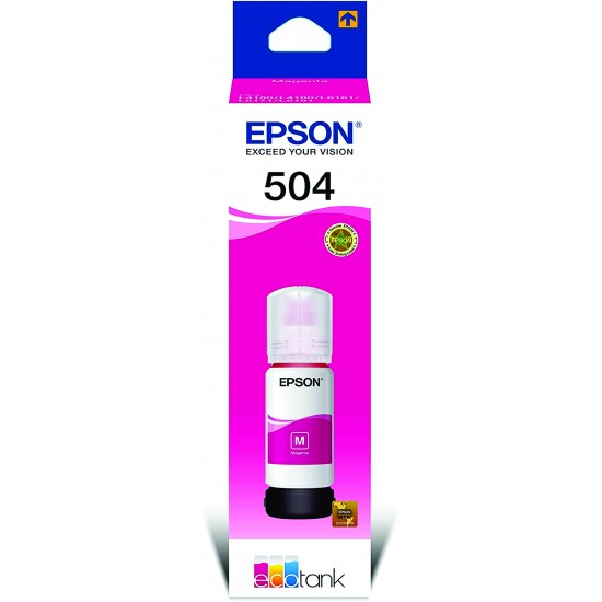 Garrafa de Tinta Epson T504 Magenta